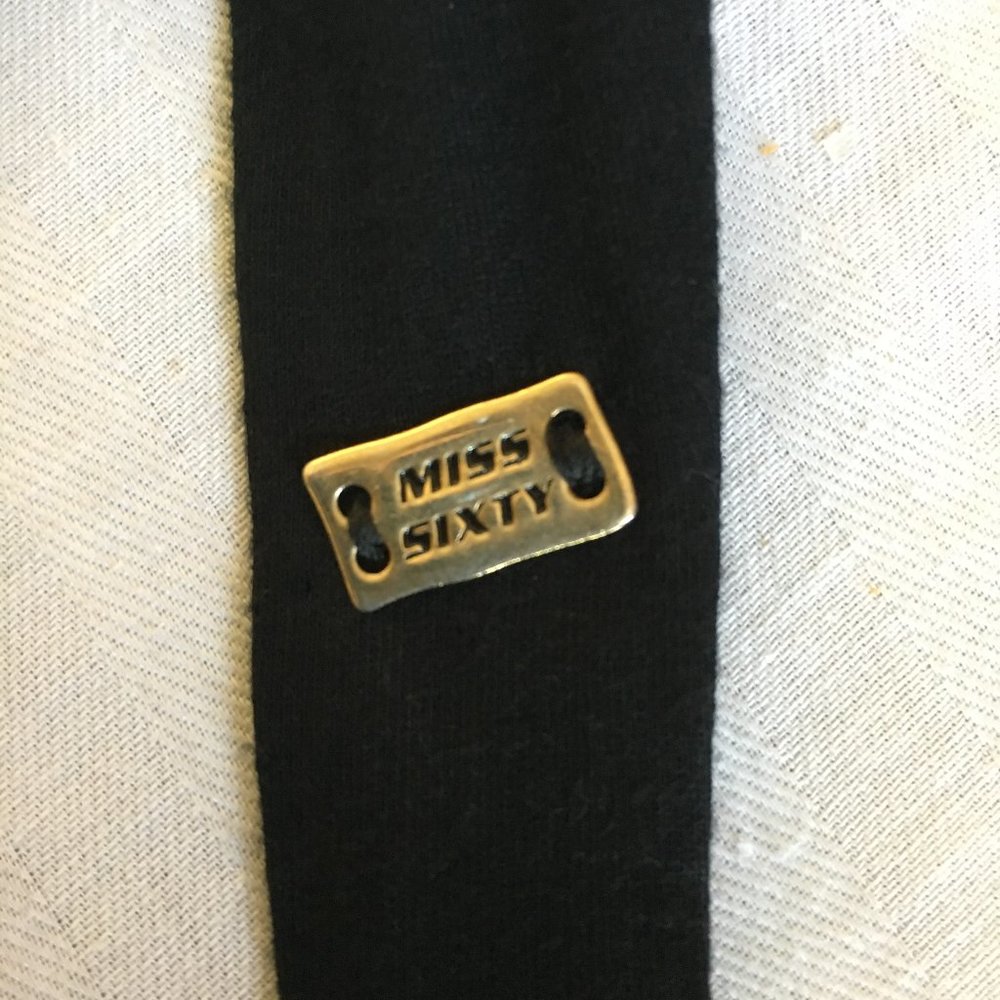 Miss Sixty Black Jersey Short Casual Dress - Picture 6 of 8